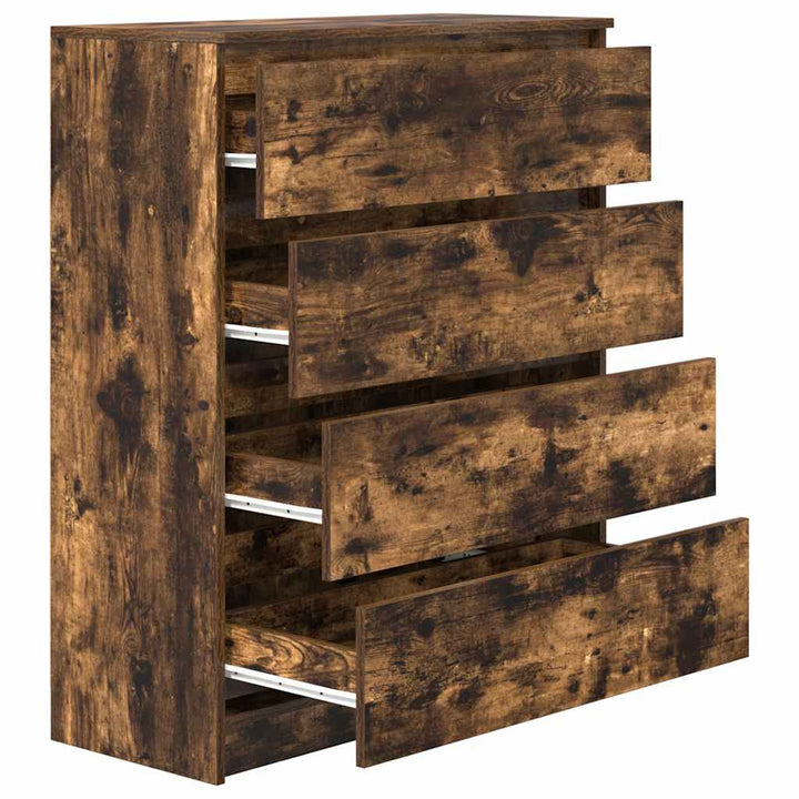 Skänk Rökt Ek 80X35X99 Cm Konstruerat Trä