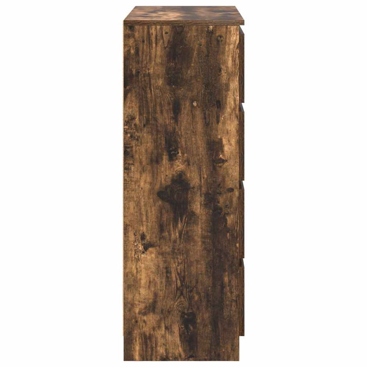 Skänk Rökt Ek 80X35X99 Cm Konstruerat Trä