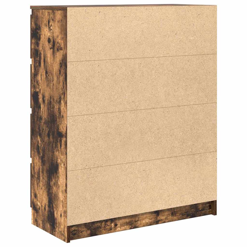 Skänk Rökt Ek 80X35X99 Cm Konstruerat Trä