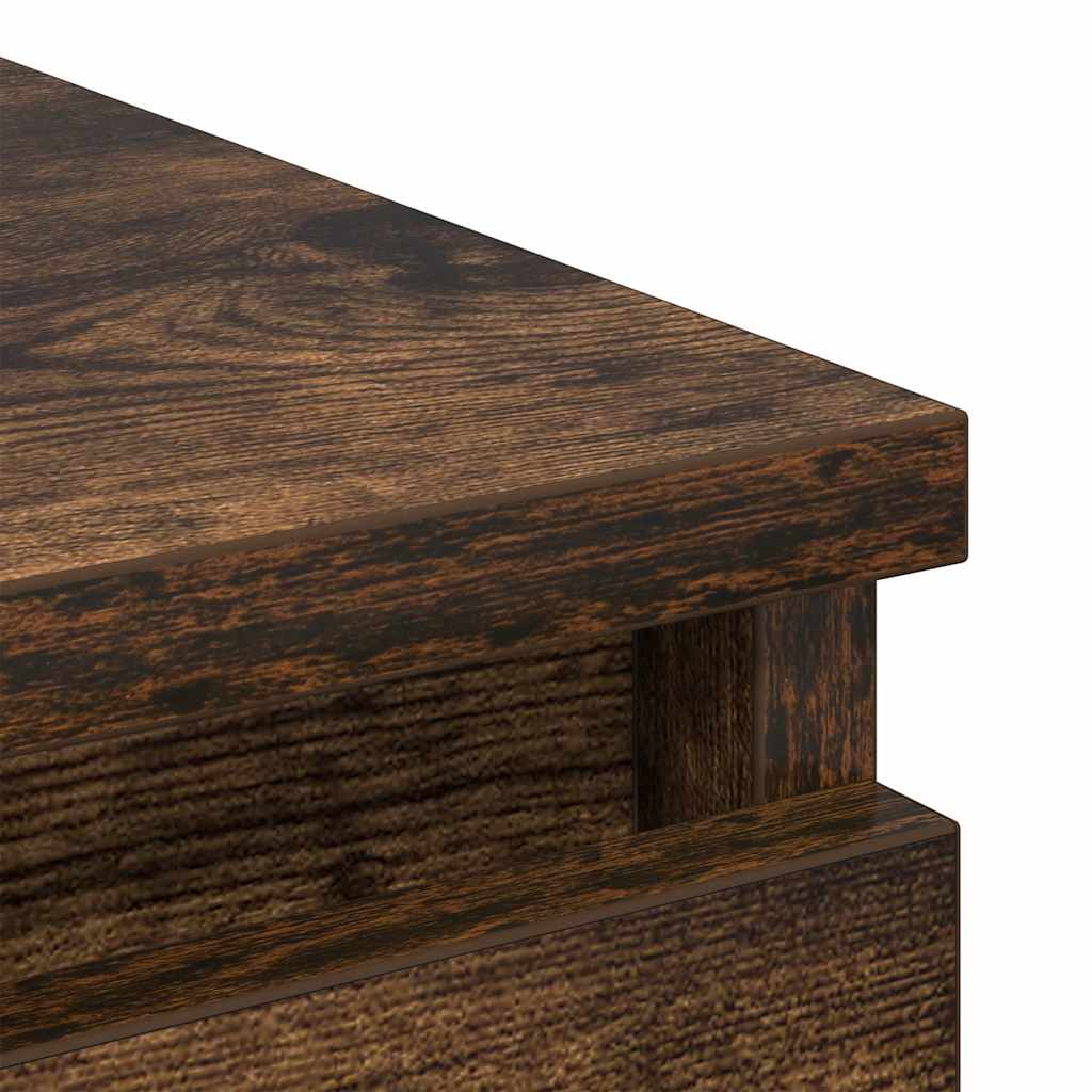 Skänk Rökt Ek 80X35X99 Cm Konstruerat Trä