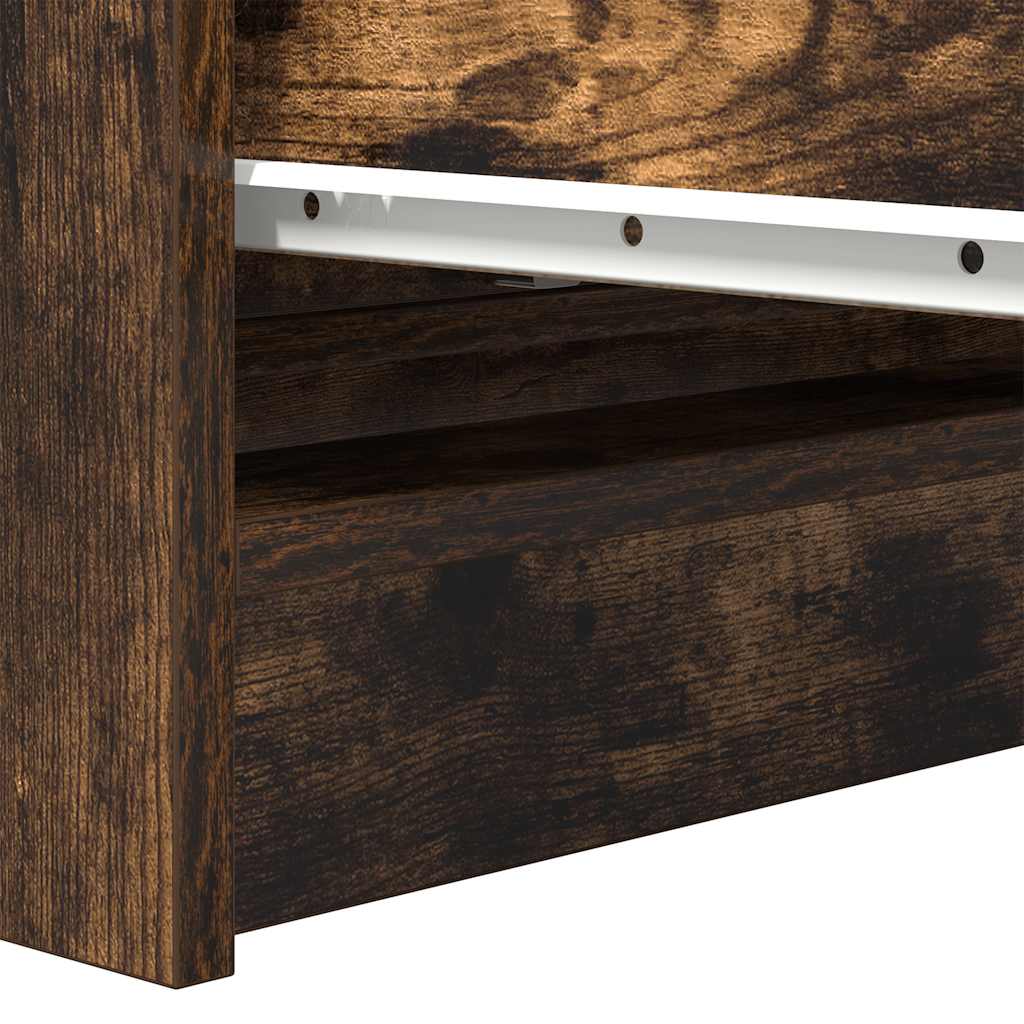 Skänk Rökt Ek 80X35X99 Cm Konstruerat Trä