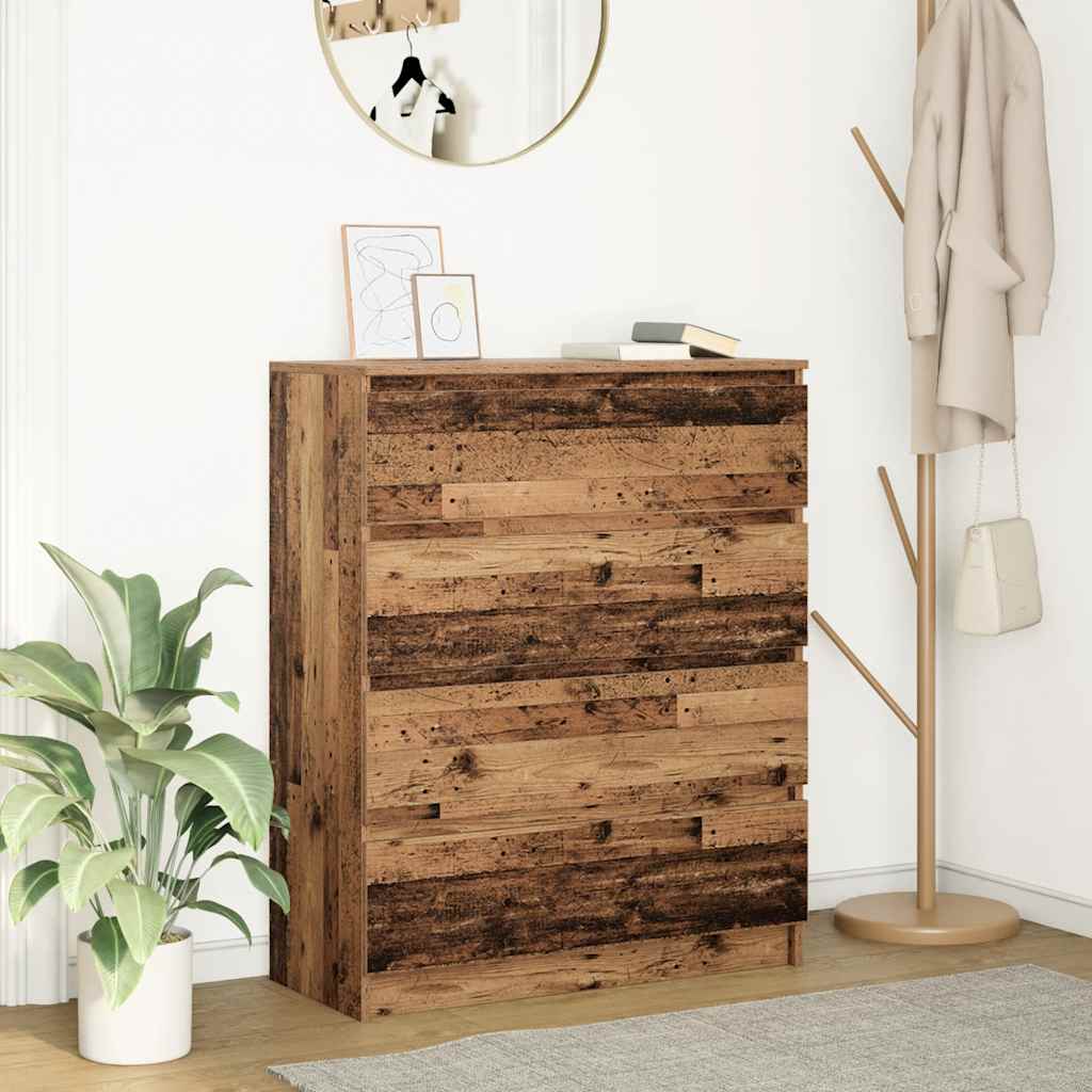 Skänk Rökt Ek 80X35X99 Cm Konstruerat Trä