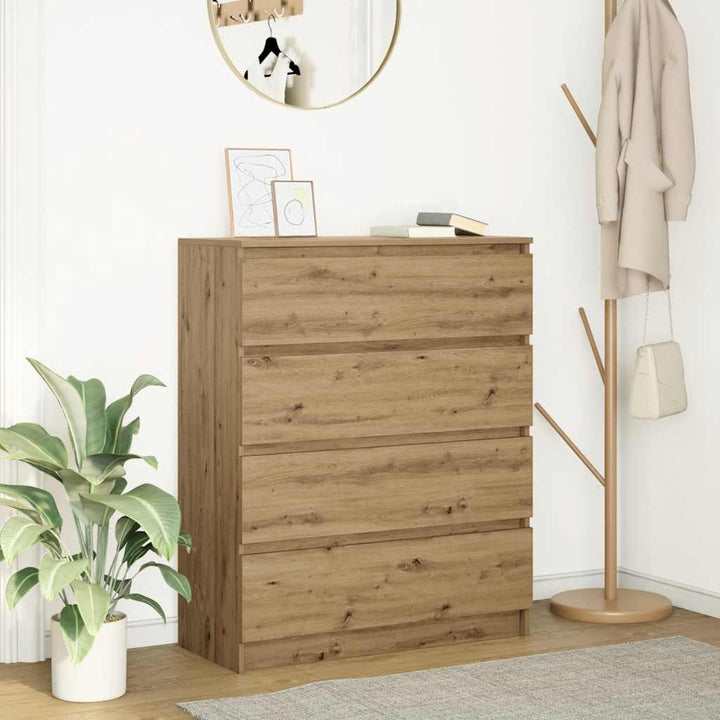 Skänk Rökt Ek 80X35X99 Cm Konstruerat Trä