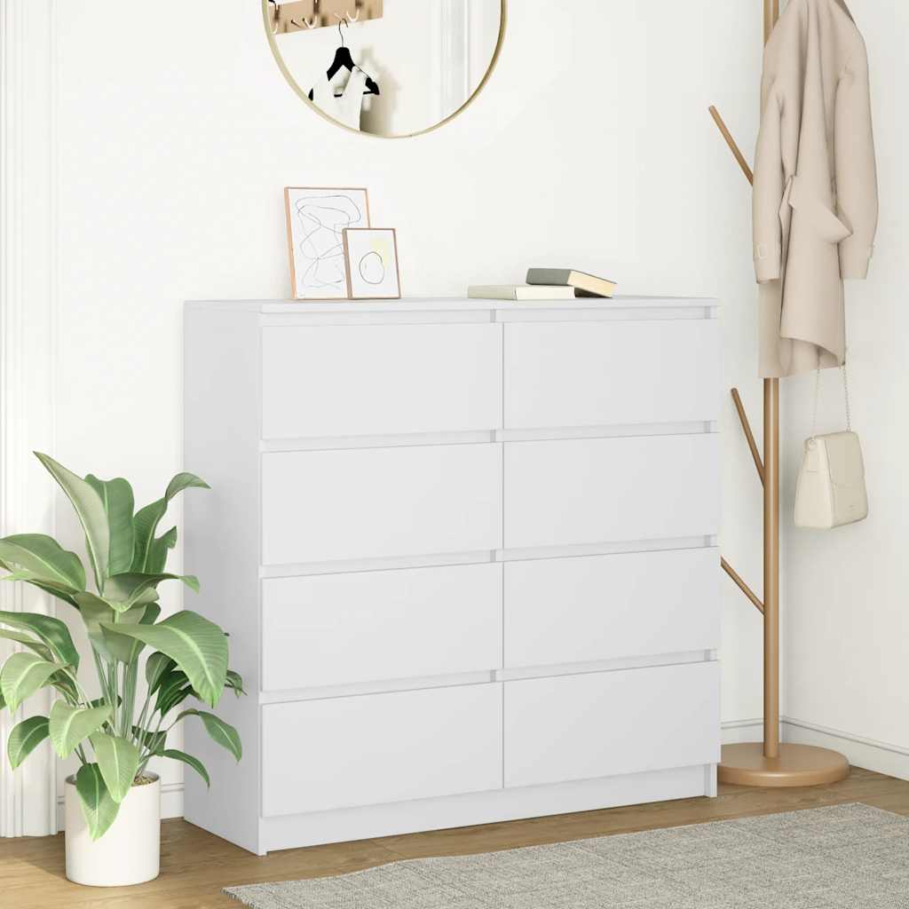 Skänk Hantverksmässig Ek 100X35X99 Cm Konstruerat Trä