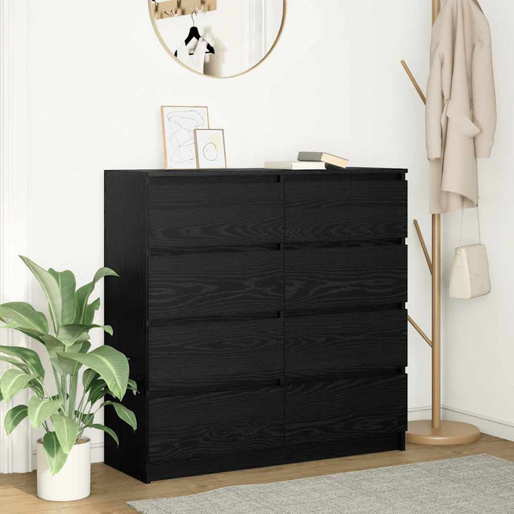 Skänk Hantverksmässig Ek 100X35X99 Cm Konstruerat Trä