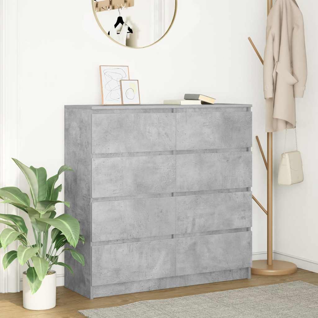 Skänk Hantverksmässig Ek 100X35X99 Cm Konstruerat Trä
