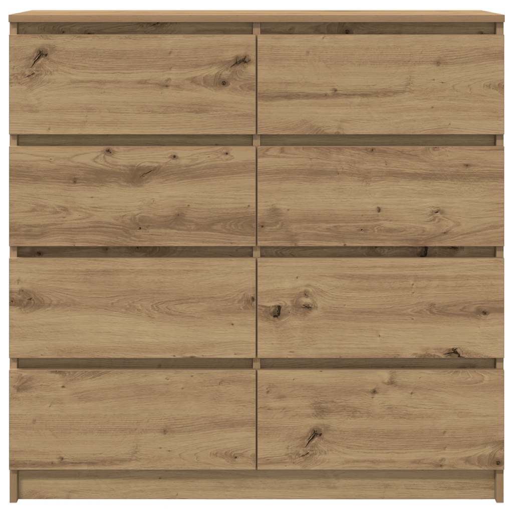 Skänk Hantverksmässig Ek 100X35X99 Cm Konstruerat Trä