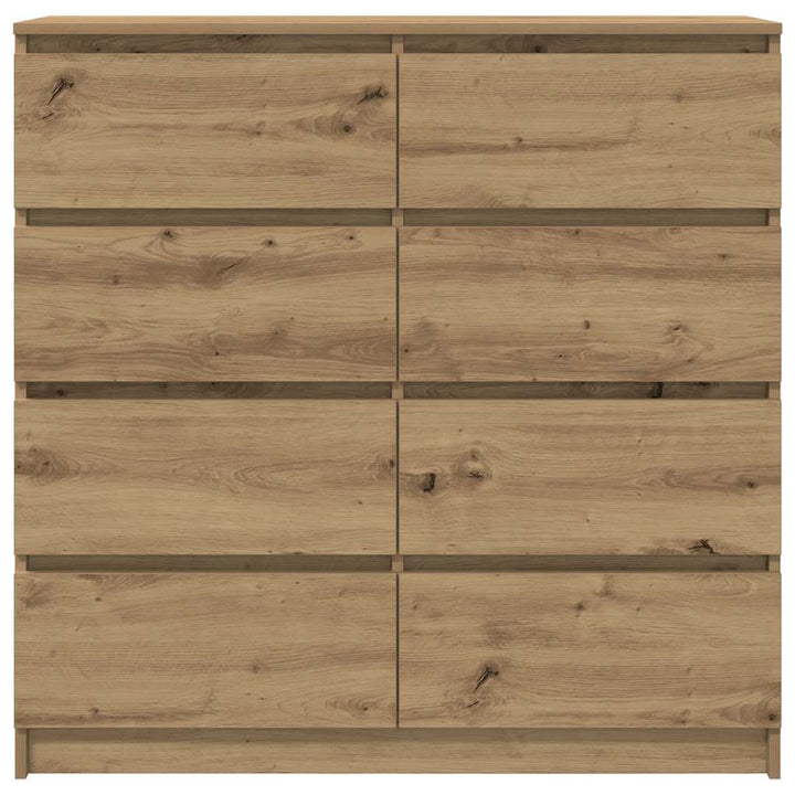 Skänk Hantverksmässig Ek 100X35X99 Cm Konstruerat Trä