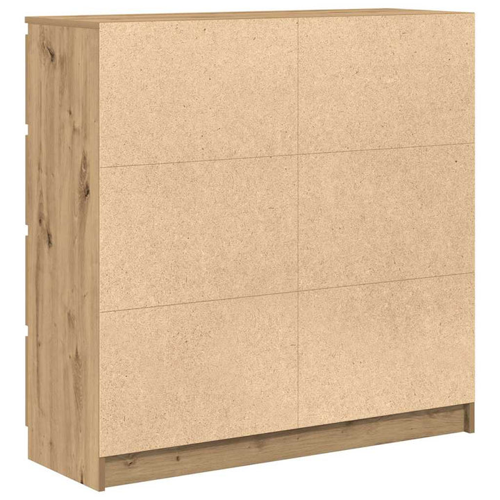 Skänk Hantverksmässig Ek 100X35X99 Cm Konstruerat Trä