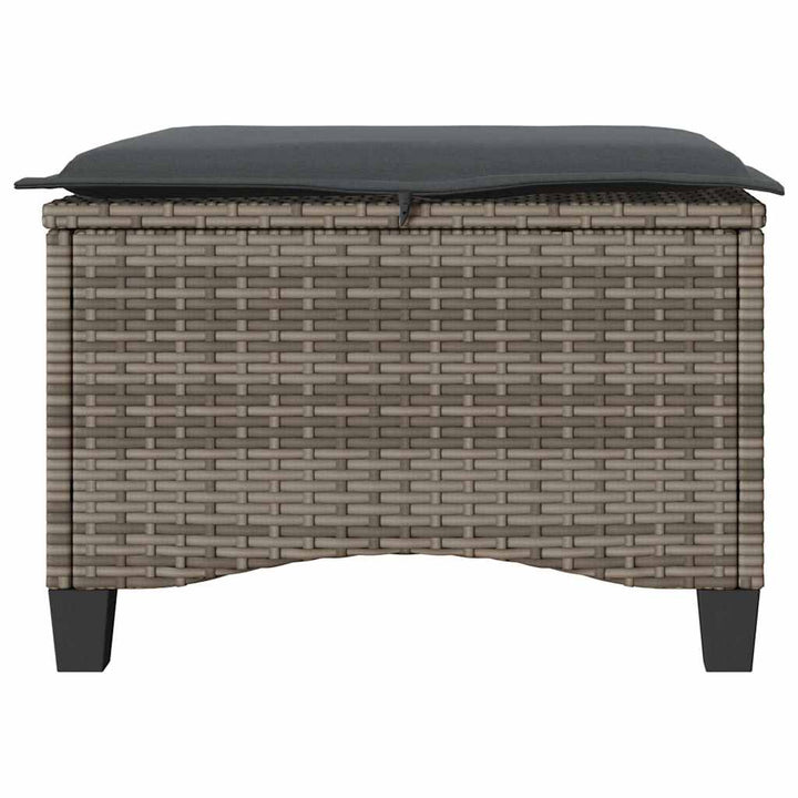 Trädgårdspallar Med Dynor 2 St, 55X55X36 Cm Konstrotting