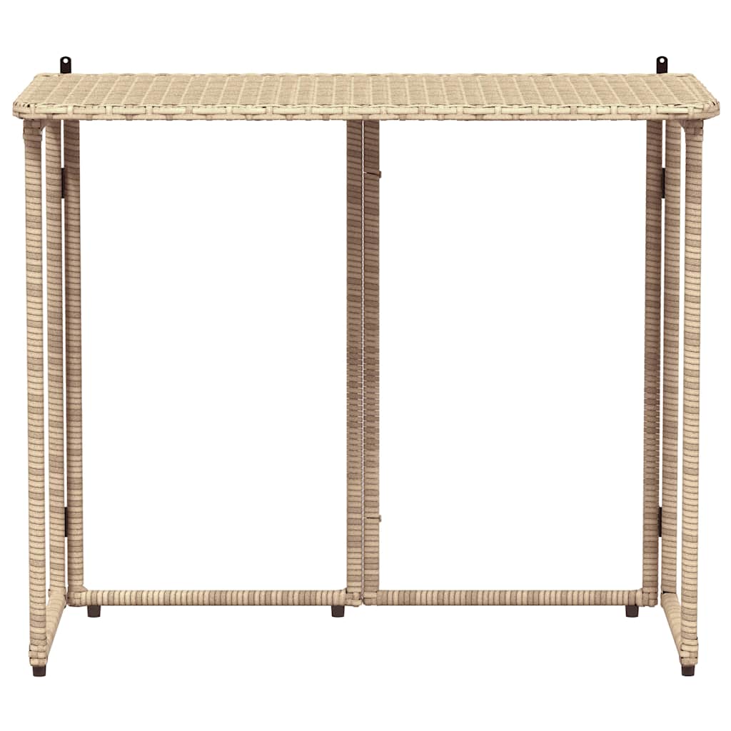 Hopfällbart Trädgårdsbord 90X51X75 Cm Konstrotting