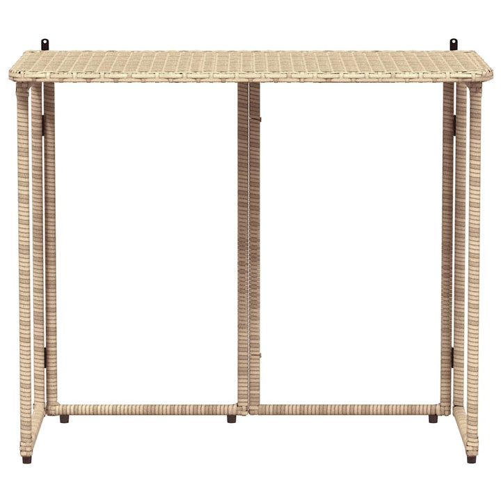 Hopfällbart Trädgårdsbord 90X51X75 Cm Konstrotting