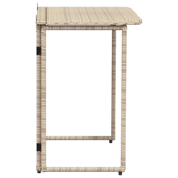 Hopfällbart Trädgårdsbord 90X51X75 Cm Konstrotting