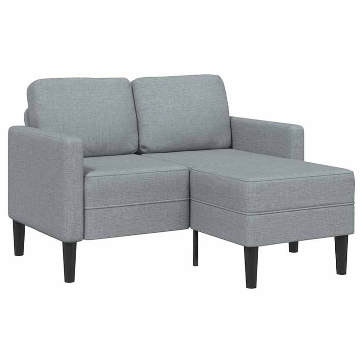 2-Sitssoffa Med Schäslong L-Formad 125 Cm Tyg