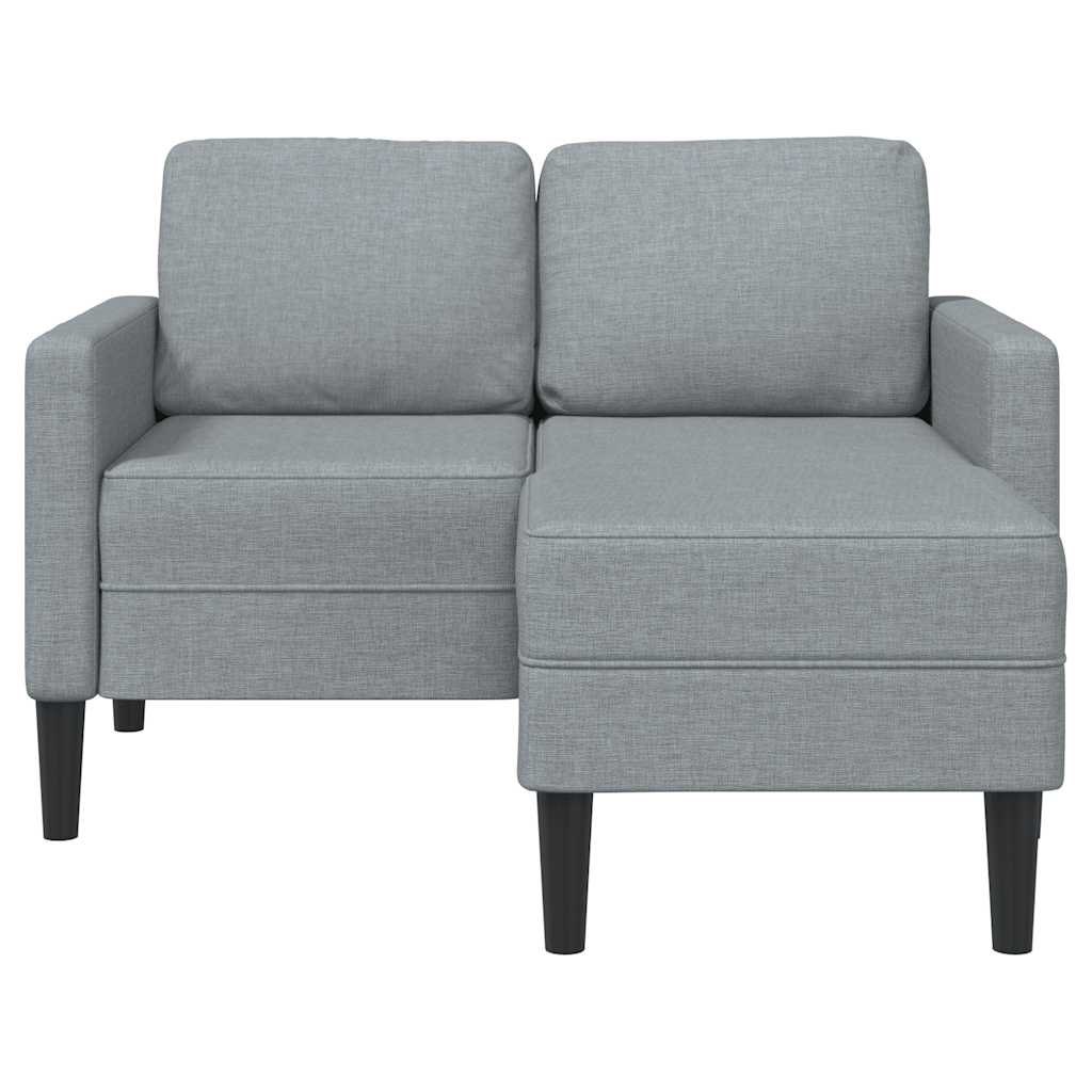 2-Sitssoffa Med Schäslong L-Formad 125 Cm Tyg