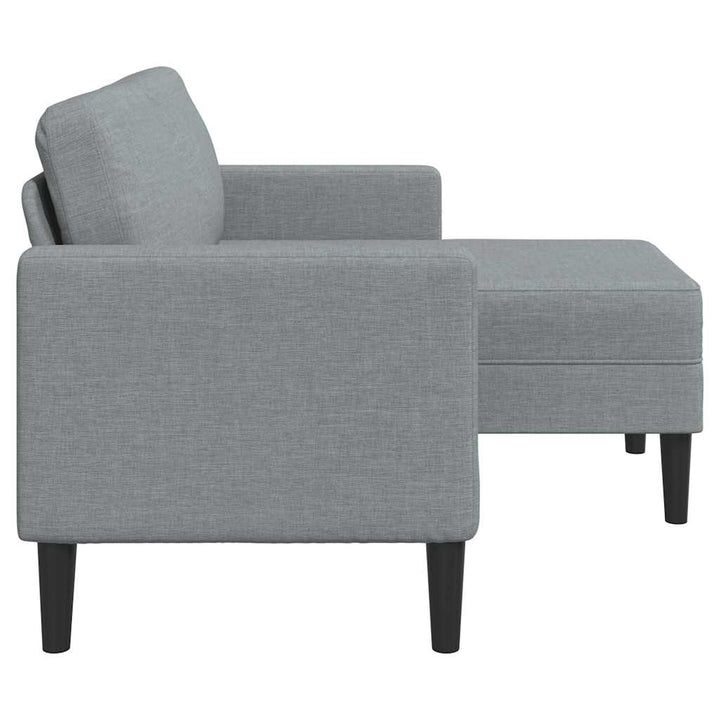 2-Sitssoffa Med Schäslong L-Formad 125 Cm Tyg