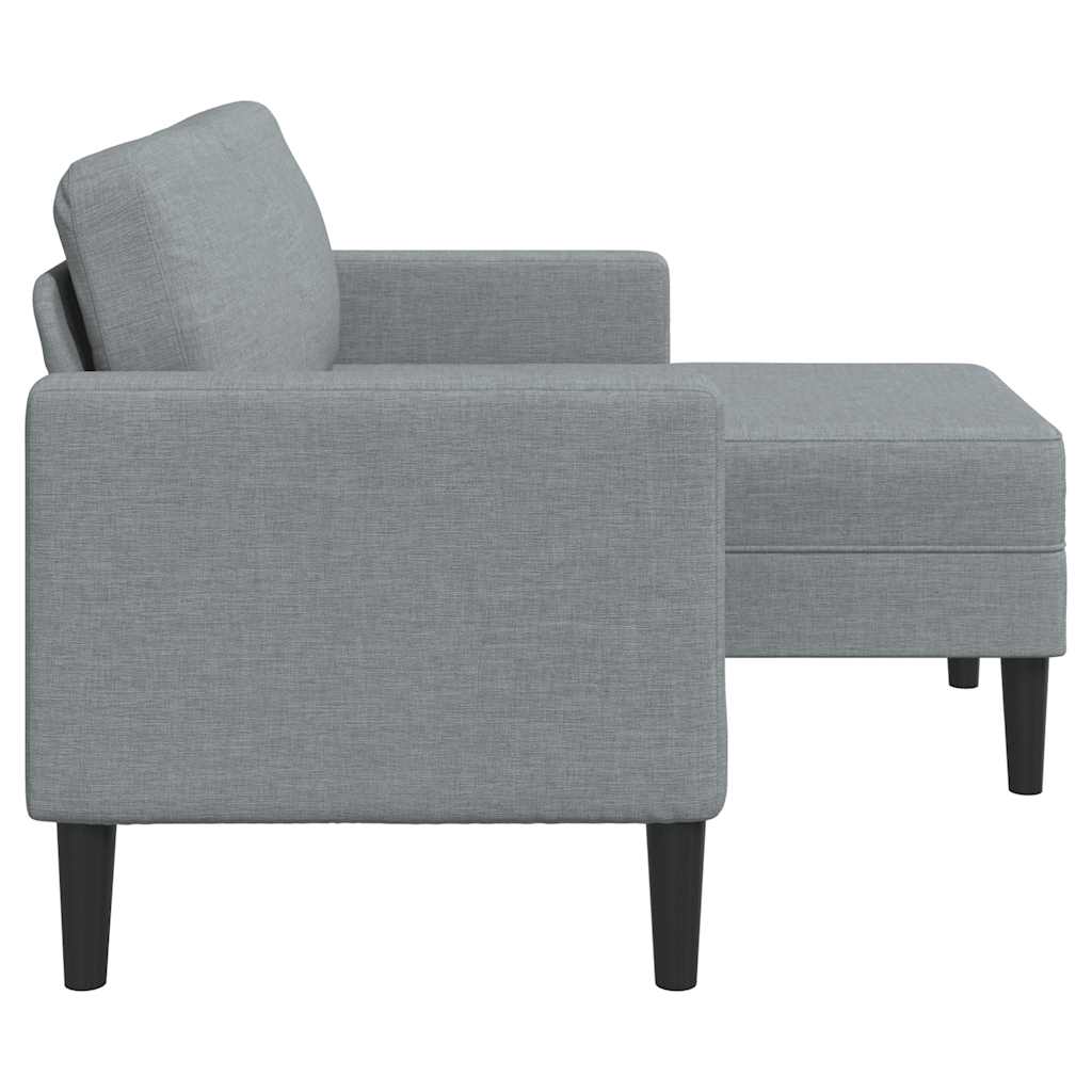 2-Sitssoffa Med Schäslong L-Formad 125 Cm Tyg