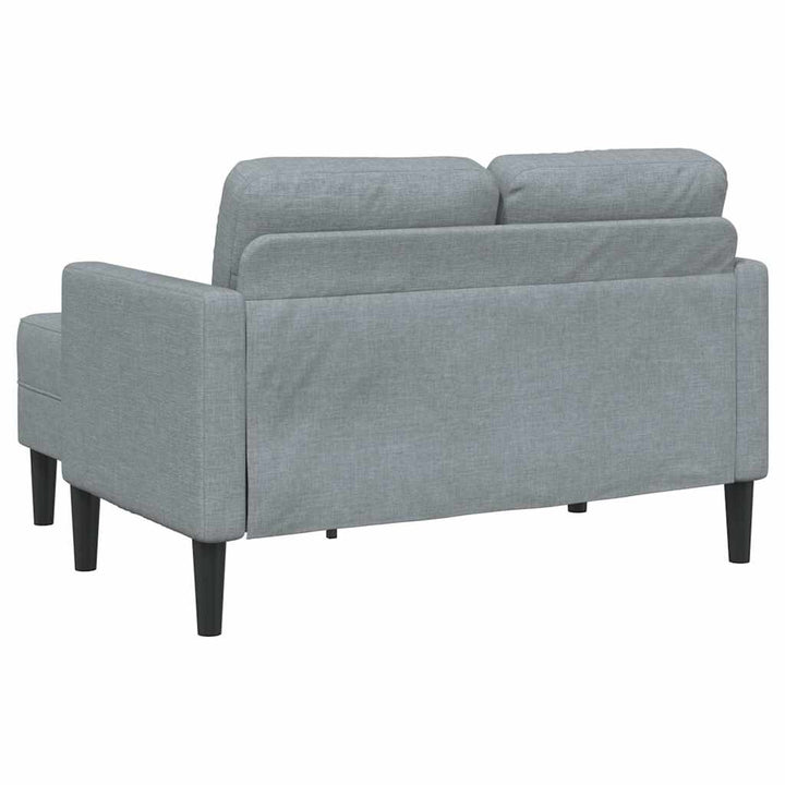 2-Sitssoffa Med Schäslong L-Formad 125 Cm Tyg