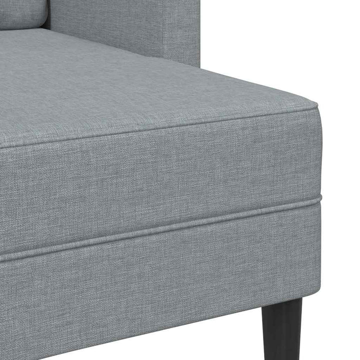 2-Sitssoffa Med Schäslong L-Formad 125 Cm Tyg