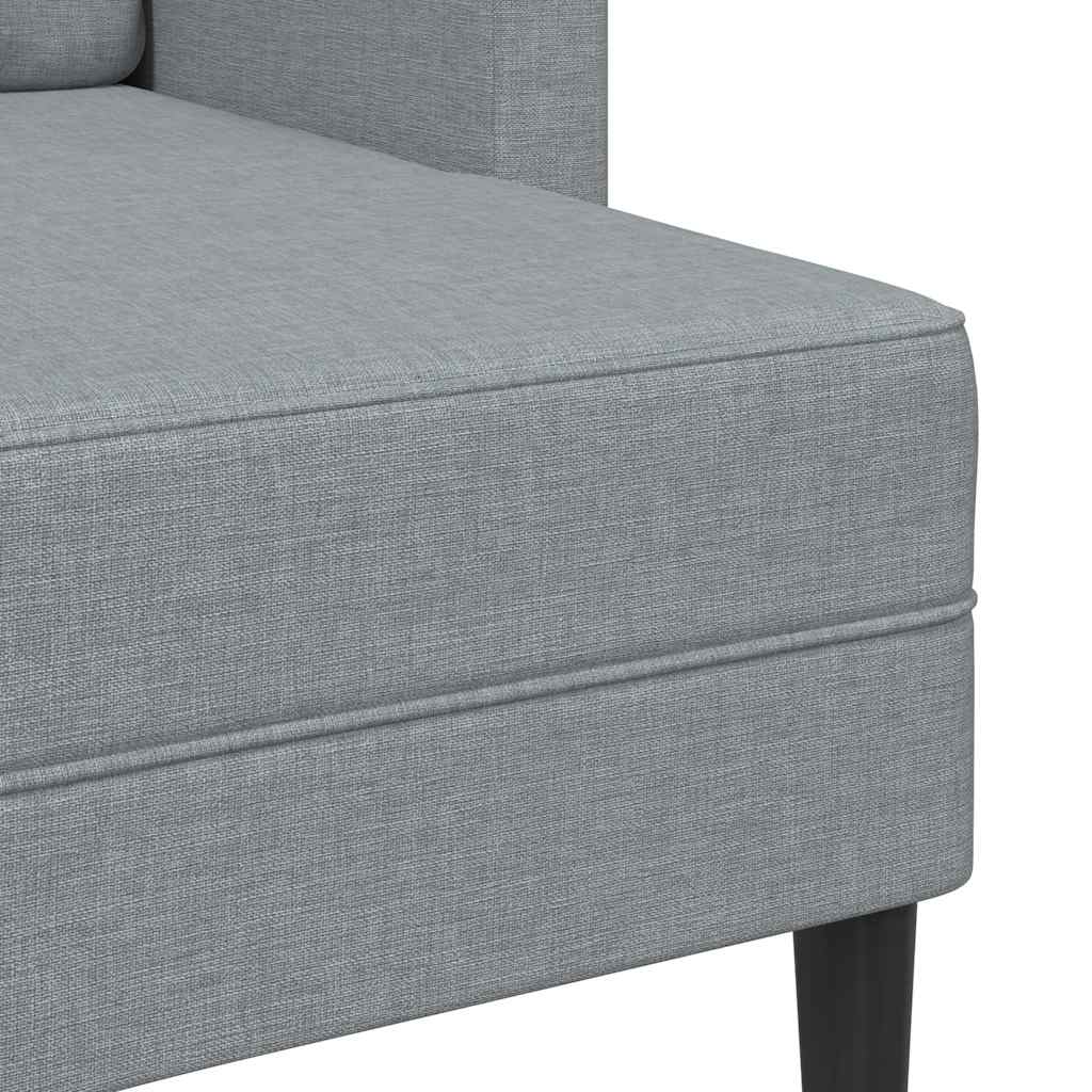 2-Sitssoffa Med Schäslong L-Formad 125 Cm Tyg