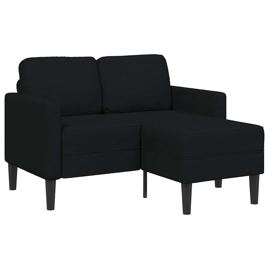 2-Sitssoffa Med Schäslong L-Formad 125 Cm Tyg