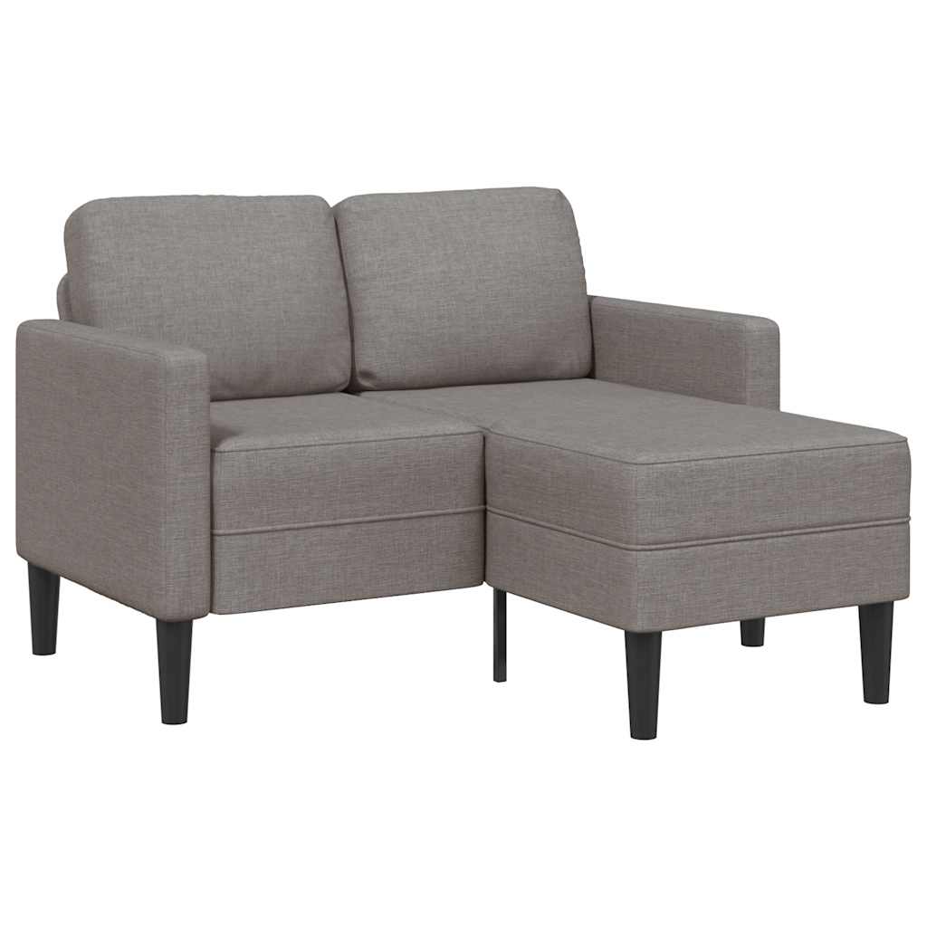 2-Sitssoffa Med Schäslong L-Formad 125 Cm Tyg