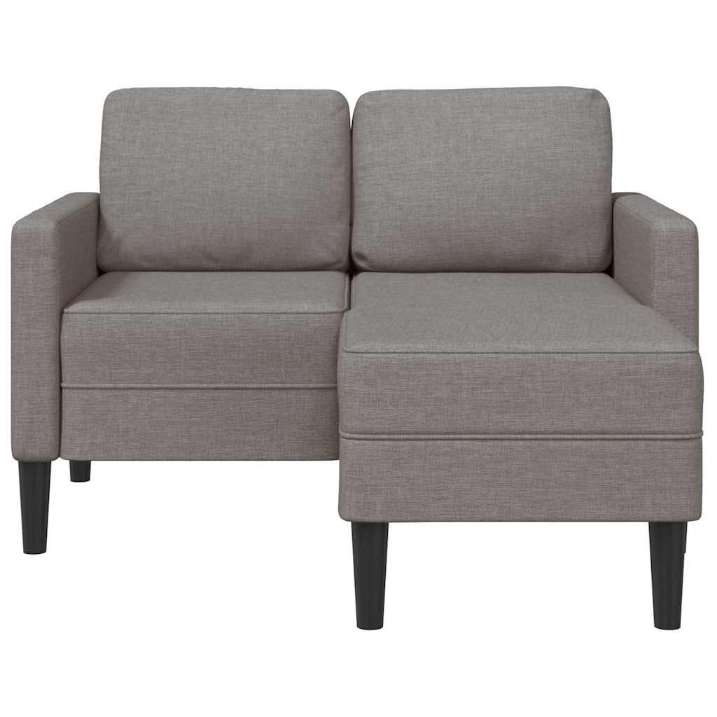 2-Sitssoffa Med Schäslong L-Formad 125 Cm Tyg