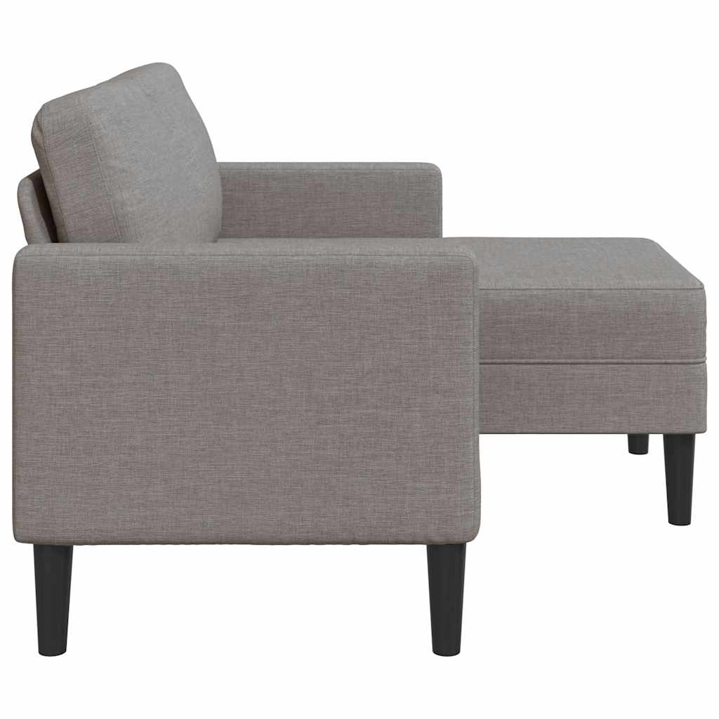 2-Sitssoffa Med Schäslong L-Formad 125 Cm Tyg