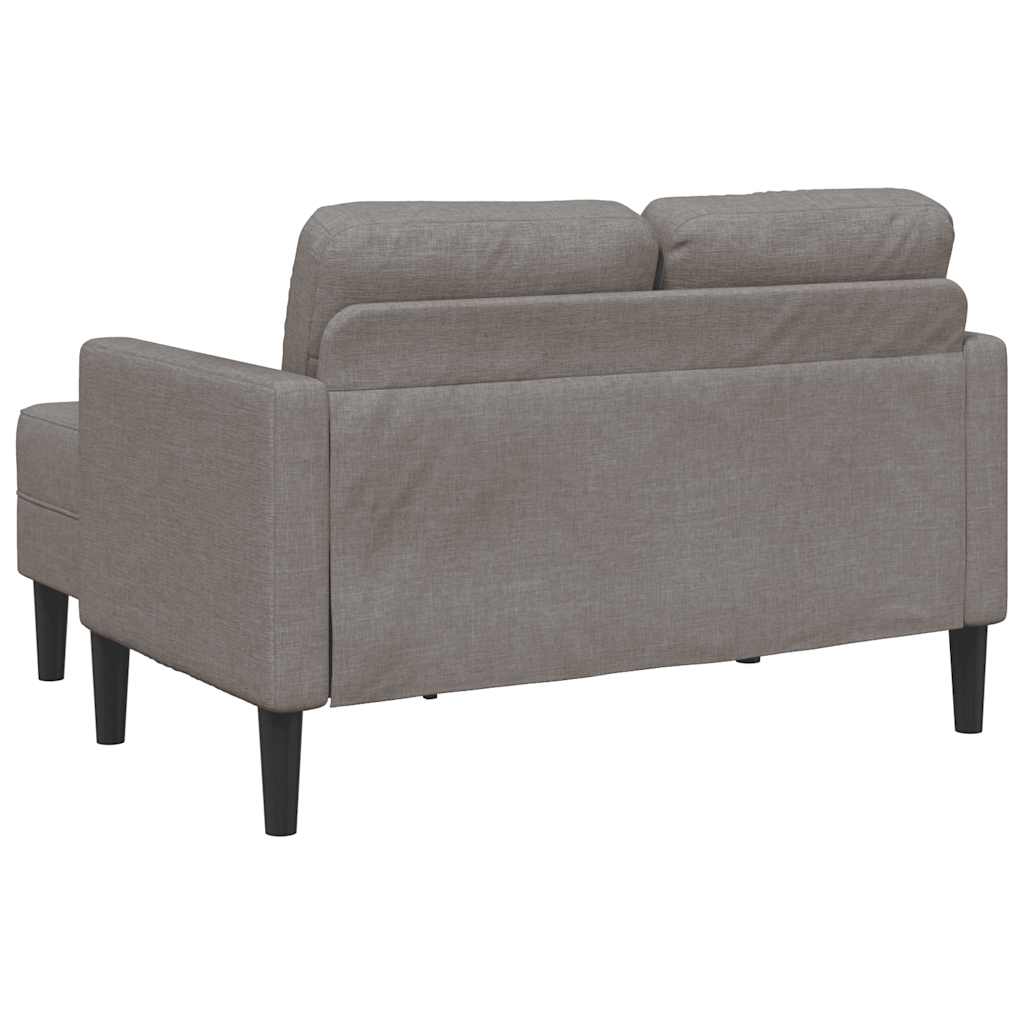 2-Sitssoffa Med Schäslong L-Formad 125 Cm Tyg