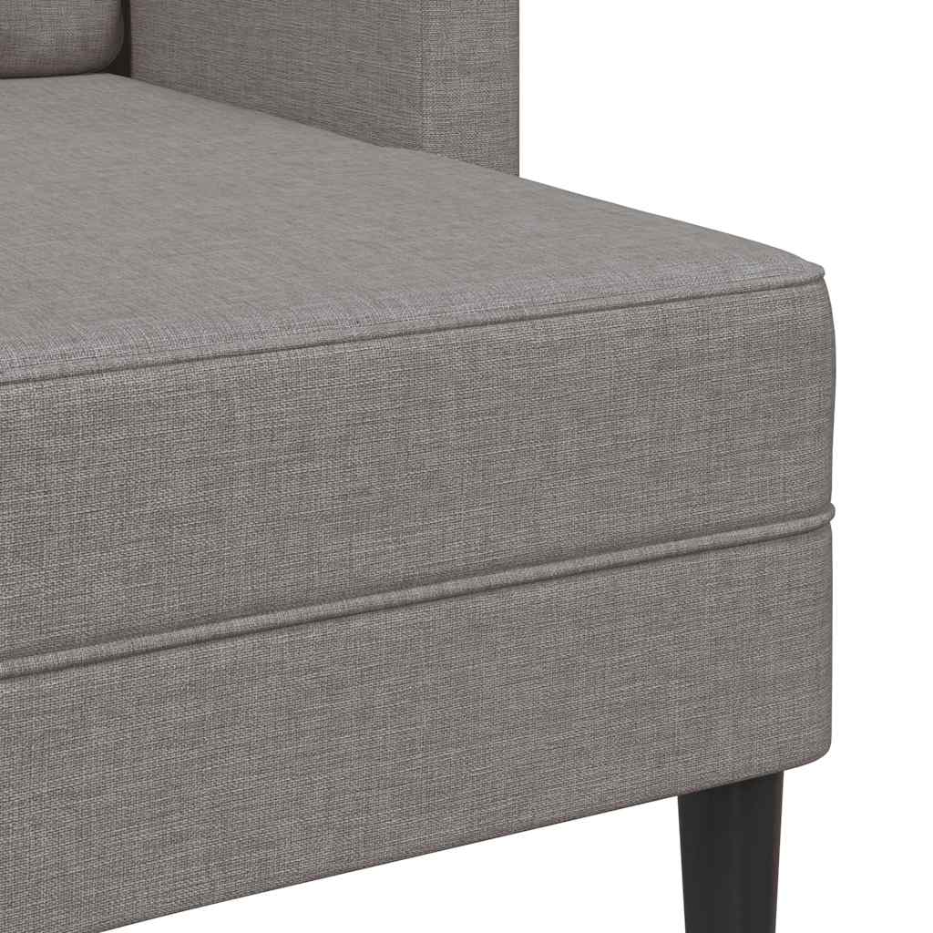 2-Sitssoffa Med Schäslong L-Formad 125 Cm Tyg