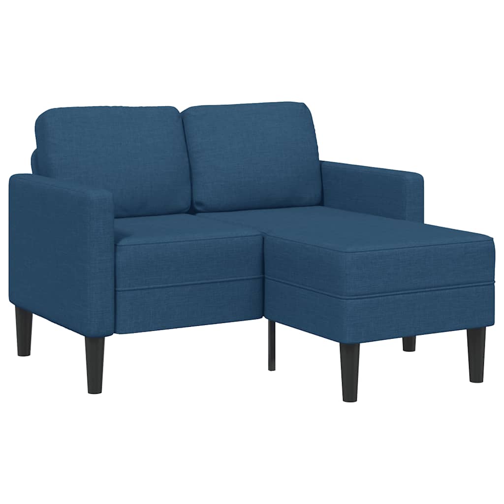 2-Sitssoffa Med Schäslong L-Formad 125 Cm Tyg