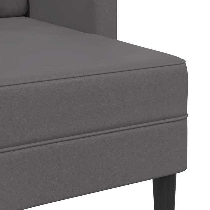 2-Sitssoffa Med Schäslong L-Formad 125 Cm Konstläder