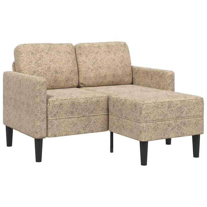 2-Sitssoffa Med Schäslong L-Formad 125 Cm Konstläder