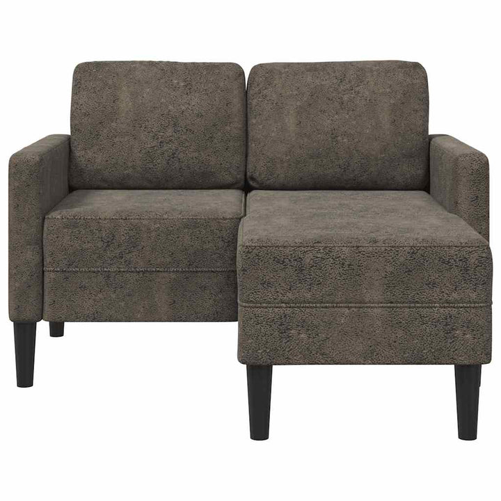 2-Sitssoffa Med Schäslong L-Formad 125 Cm Konstläder