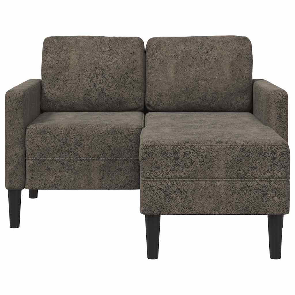 2-Sitssoffa Med Schäslong L-Formad 125 Cm Konstläder