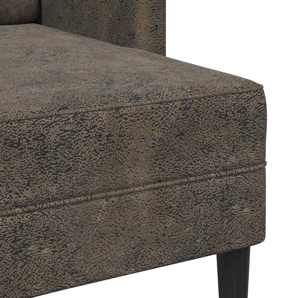2-Sitssoffa Med Schäslong L-Formad 125 Cm Konstläder