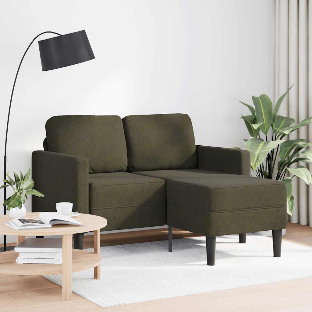 2-Sitssoffa Med Schäslong L-Formad 125 Cm Konstläder