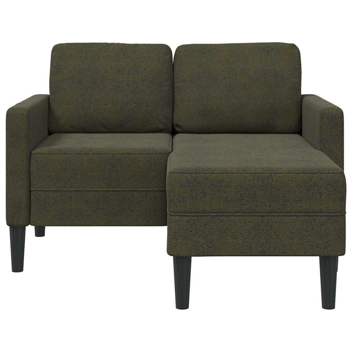 2-Sitssoffa Med Schäslong L-Formad 125 Cm Konstläder