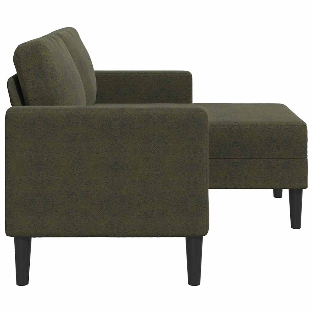 2-Sitssoffa Med Schäslong L-Formad 125 Cm Konstläder