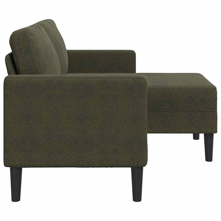 2-Sitssoffa Med Schäslong L-Formad 125 Cm Konstläder