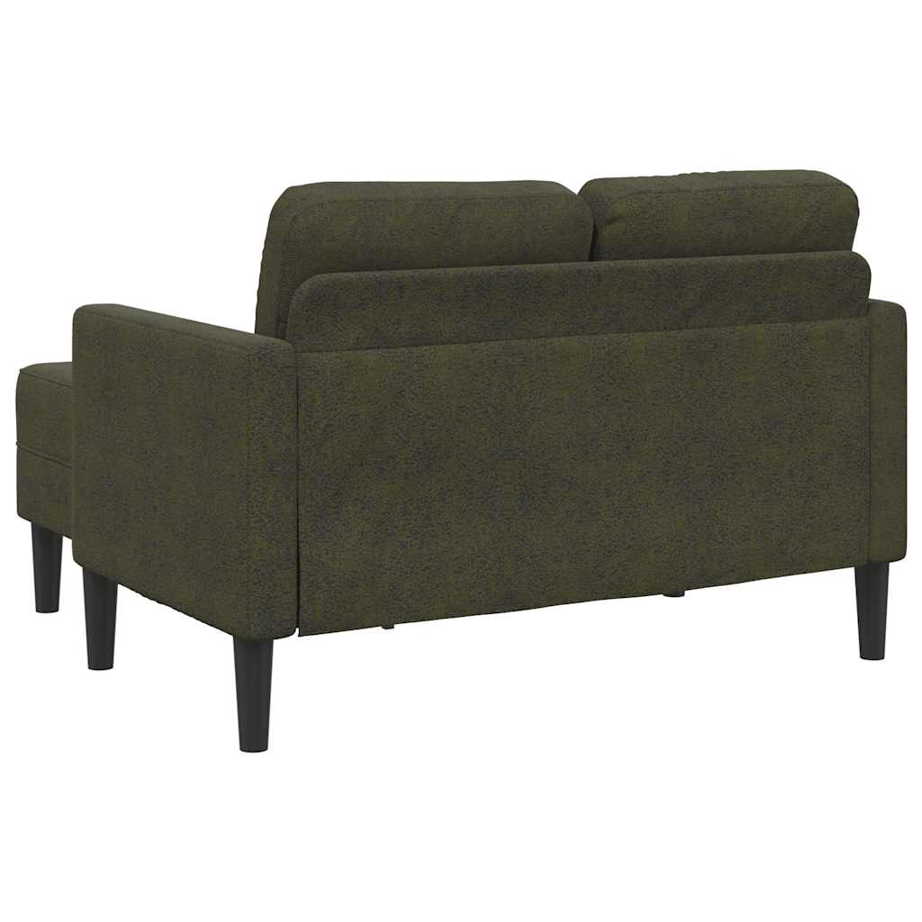 2-Sitssoffa Med Schäslong L-Formad 125 Cm Konstläder