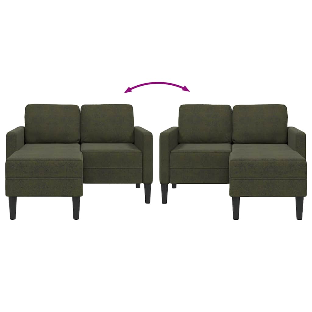 2-Sitssoffa Med Schäslong L-Formad 125 Cm Konstläder
