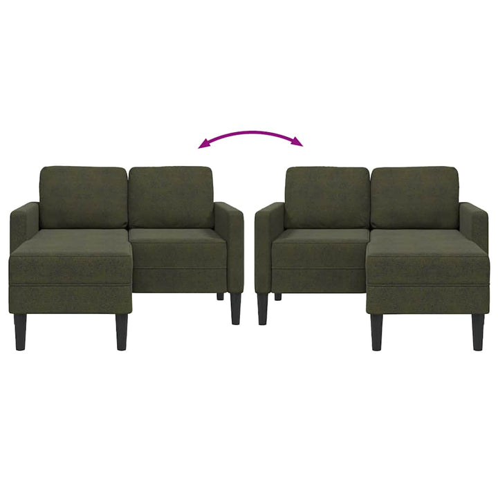 2-Sitssoffa Med Schäslong L-Formad 125 Cm Konstläder