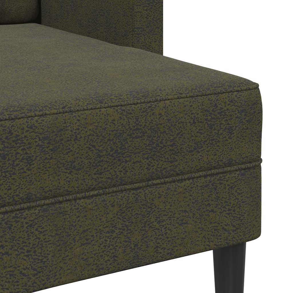 2-Sitssoffa Med Schäslong L-Formad 125 Cm Konstläder