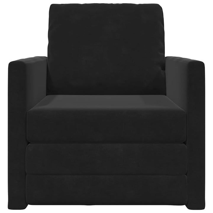 Soffsäng Svart 74 X 77 X 81 Cm Sammet