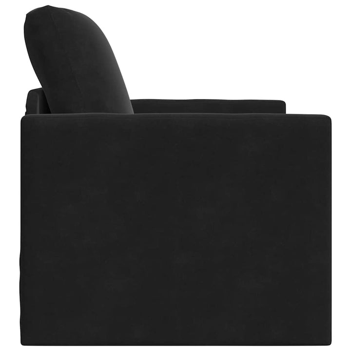 Soffsäng Svart 74 X 77 X 81 Cm Sammet