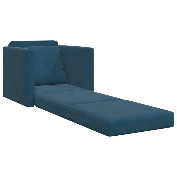 Soffsäng Blå 74 X 77 X 81 Cm Sammet
