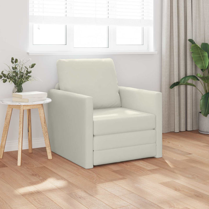 Soffsäng Kräm 74 X 77 X 81 Cm Sammet