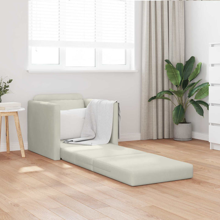 Soffsäng Kräm 74 X 77 X 81 Cm Sammet