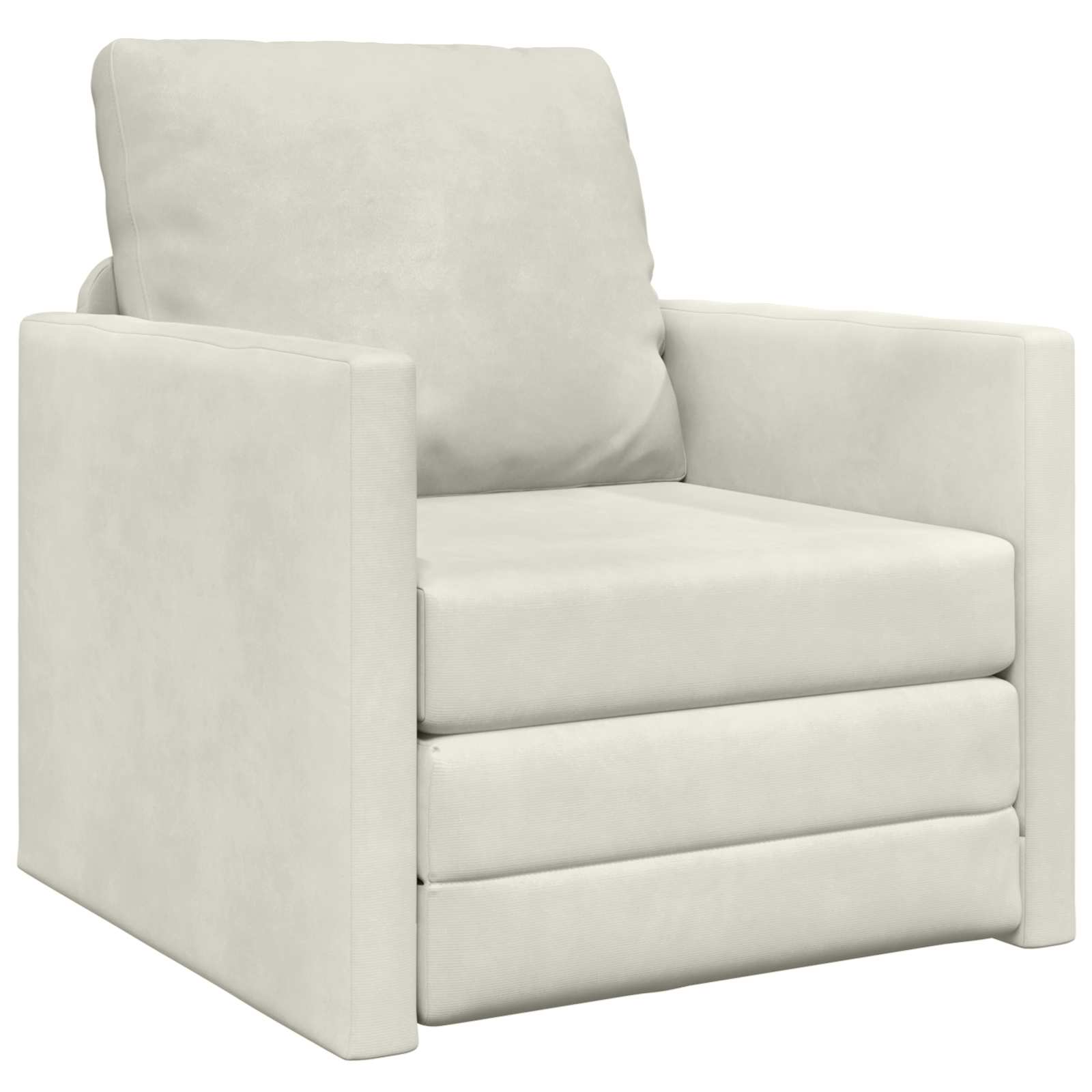 Soffsäng Kräm 74 X 77 X 81 Cm Sammet
